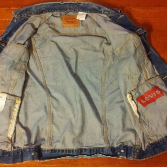 Levis VINTAGE Denim Jacket XL - Picture 4 of 8